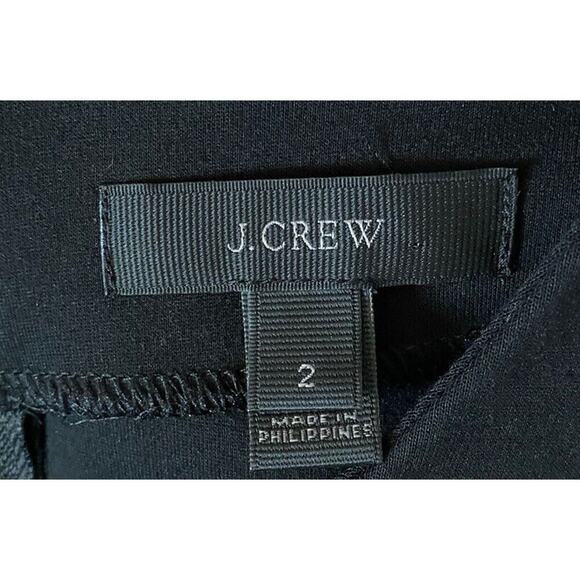 J. Crew Women’s Size 2 Structured Knit Ponte Sheath Black Dress Work Career - Picture 6 of 7